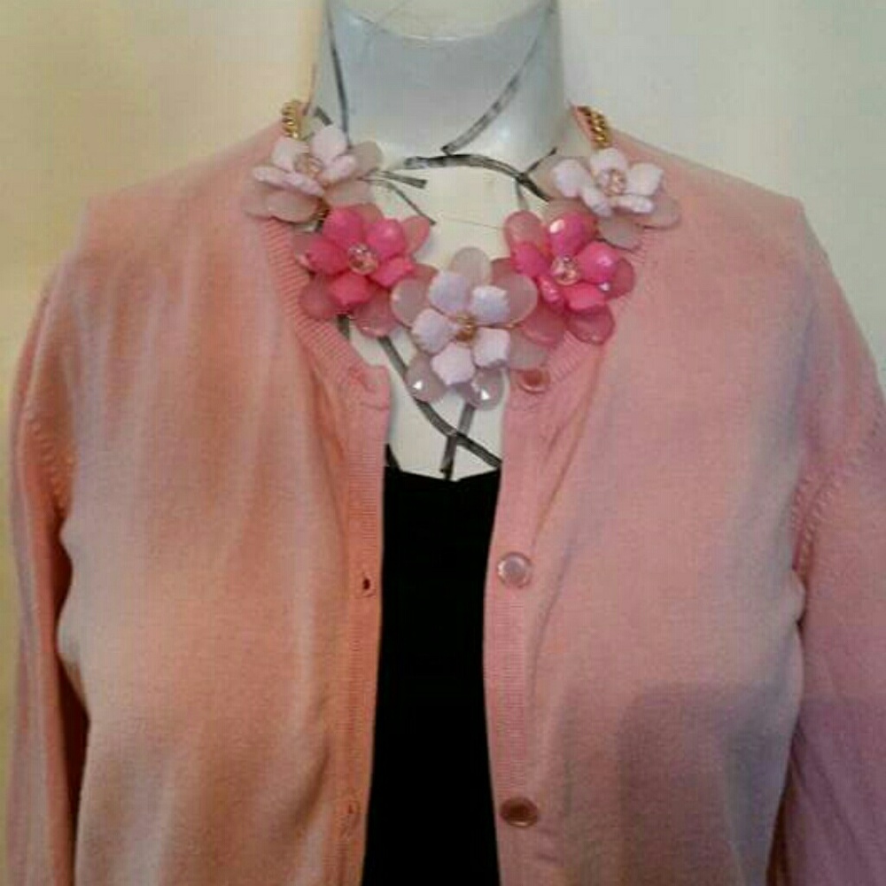Cotton candy pink cardigan